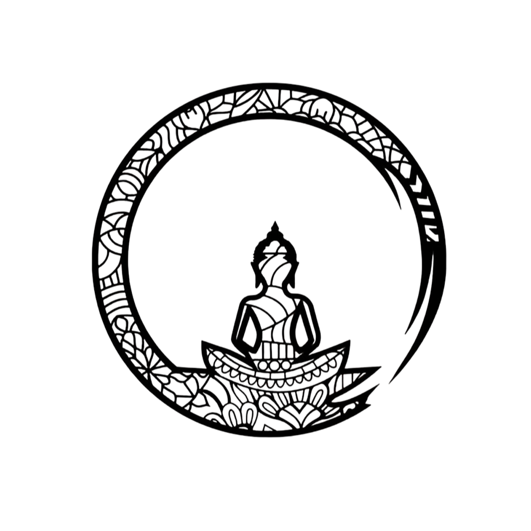 18" Buddha Circle Wall Art – Intricate Mandala Design