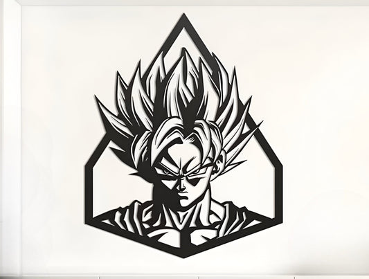 Goku Super Saiyan Blue – Anime Metal Wall Decor